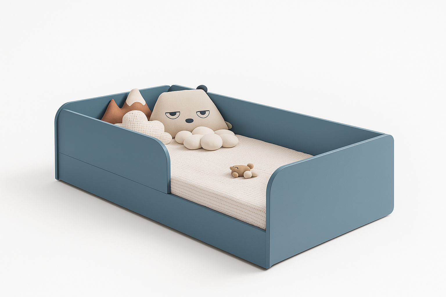 Little Dreamer Minimalist Kids Bed - Calming Blue