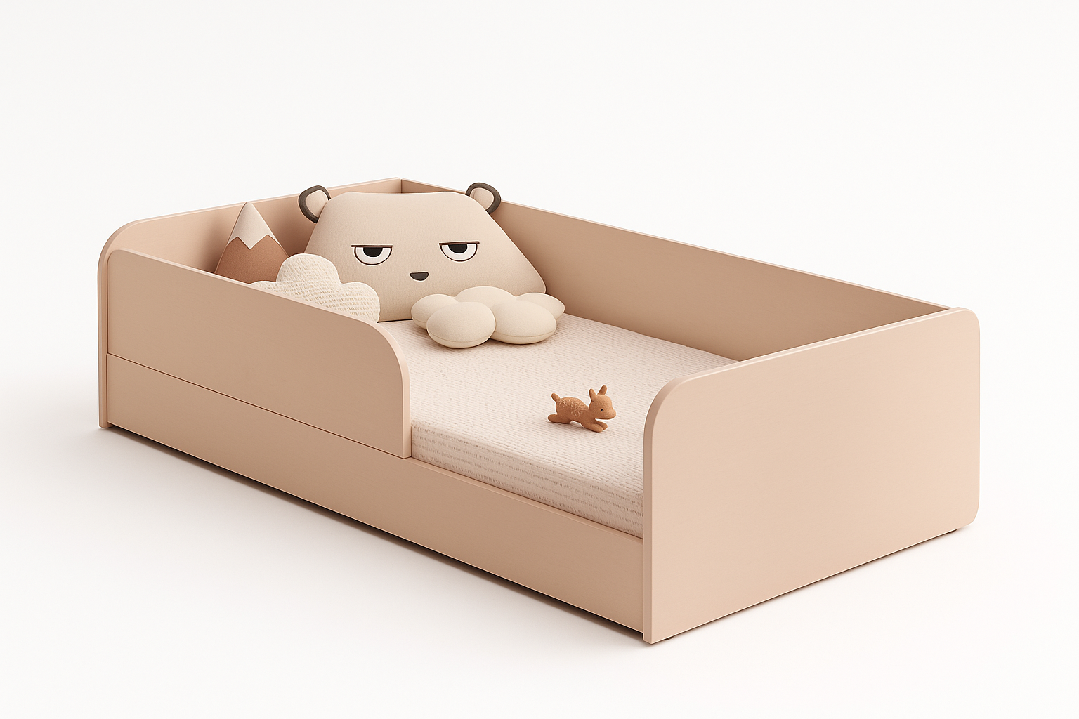 Little Dreamer Minimalist Kids Bed - Soft Pink