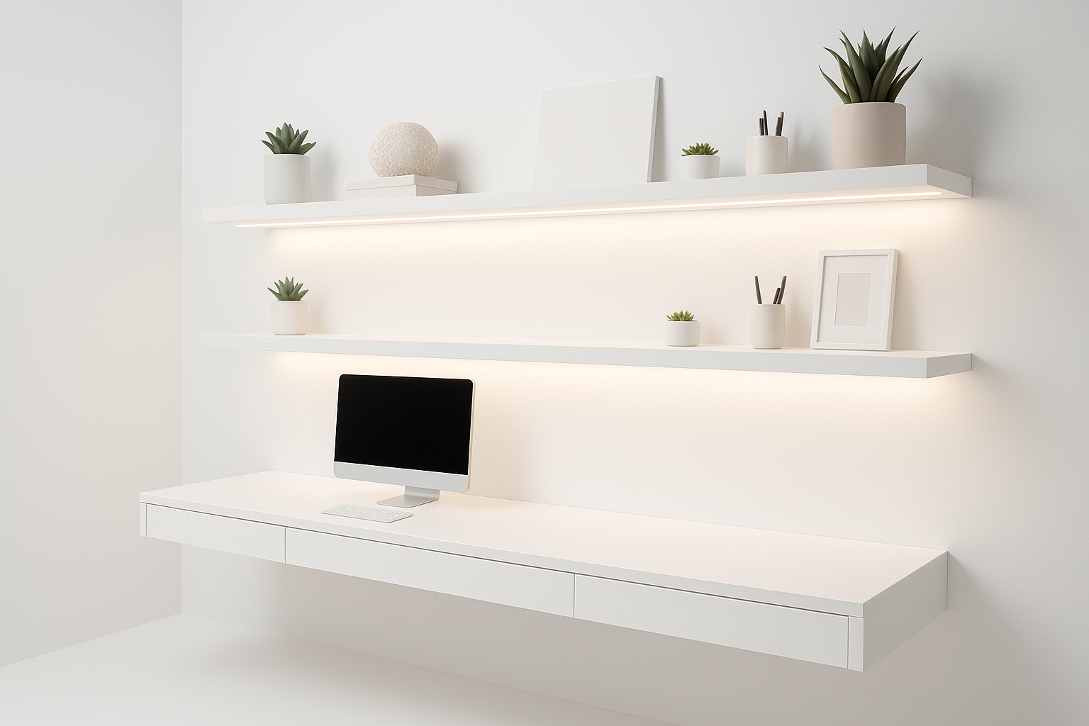 Side view of DreamSpace Study Suite