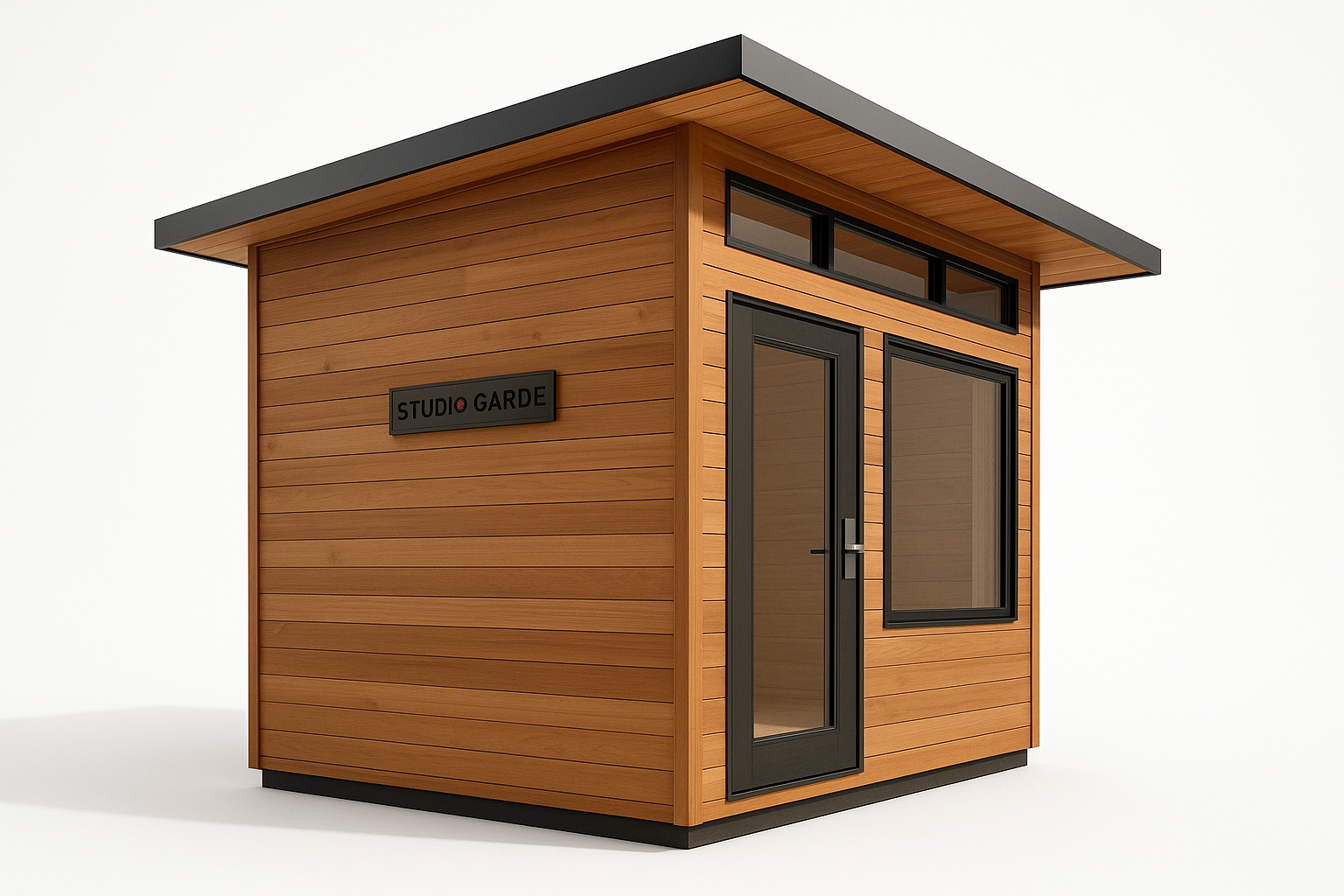Side view of Studio Garde Custom Compact Shed