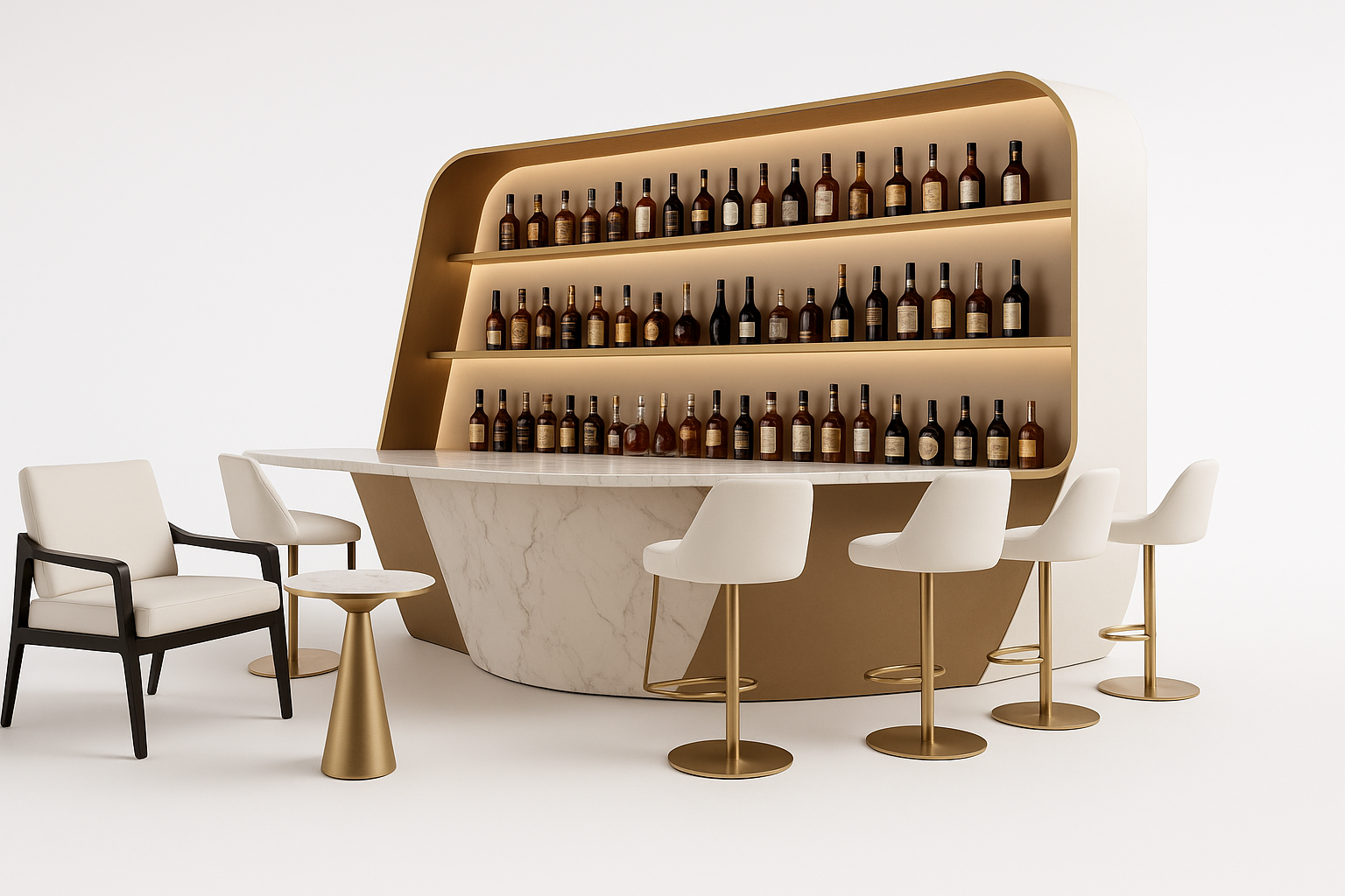 Side view of The Connoisseur's Corner