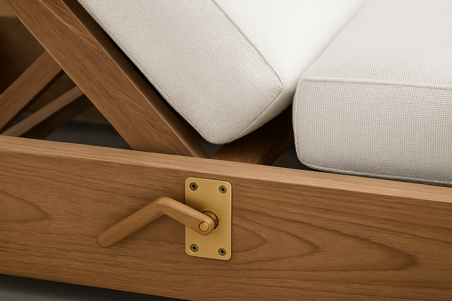 Solace Adjustable Luxury Poolside Lounger - Detail View