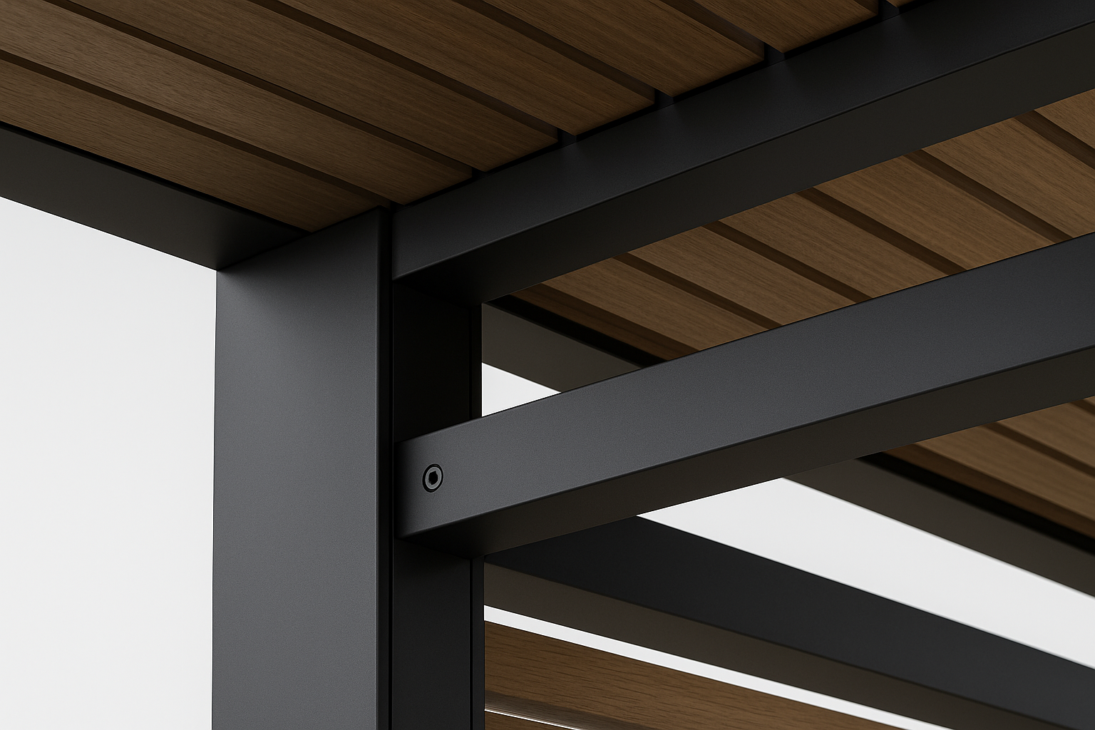 Titan Premium 5x5m Pergola - Detail View