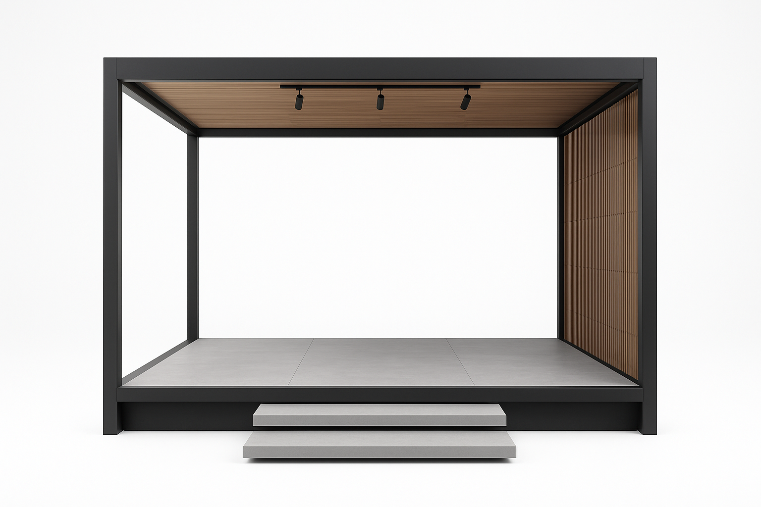 Titan Premium 5x5m Pergola - Front View