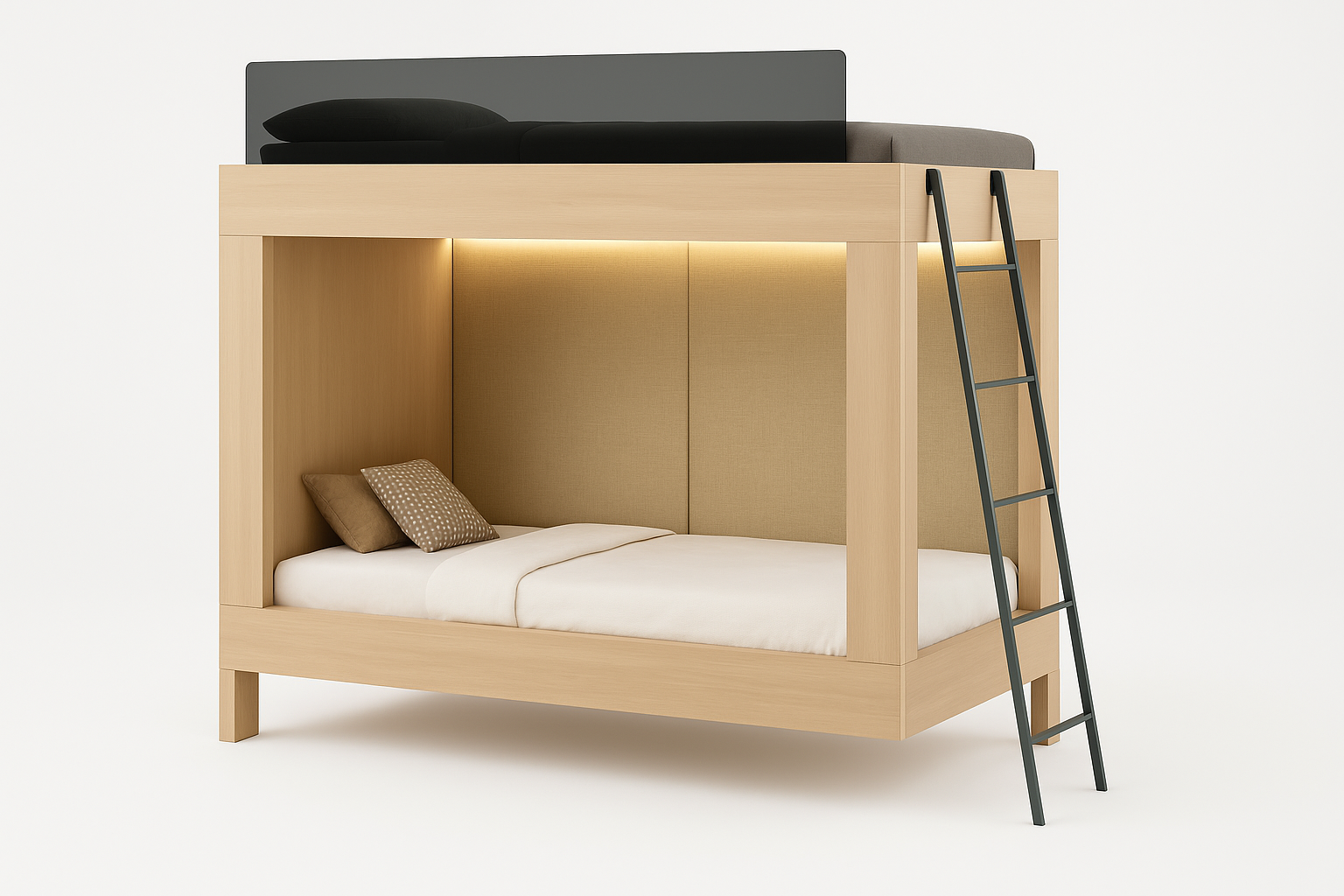 Titan Studio Loft Bed - Perspective View