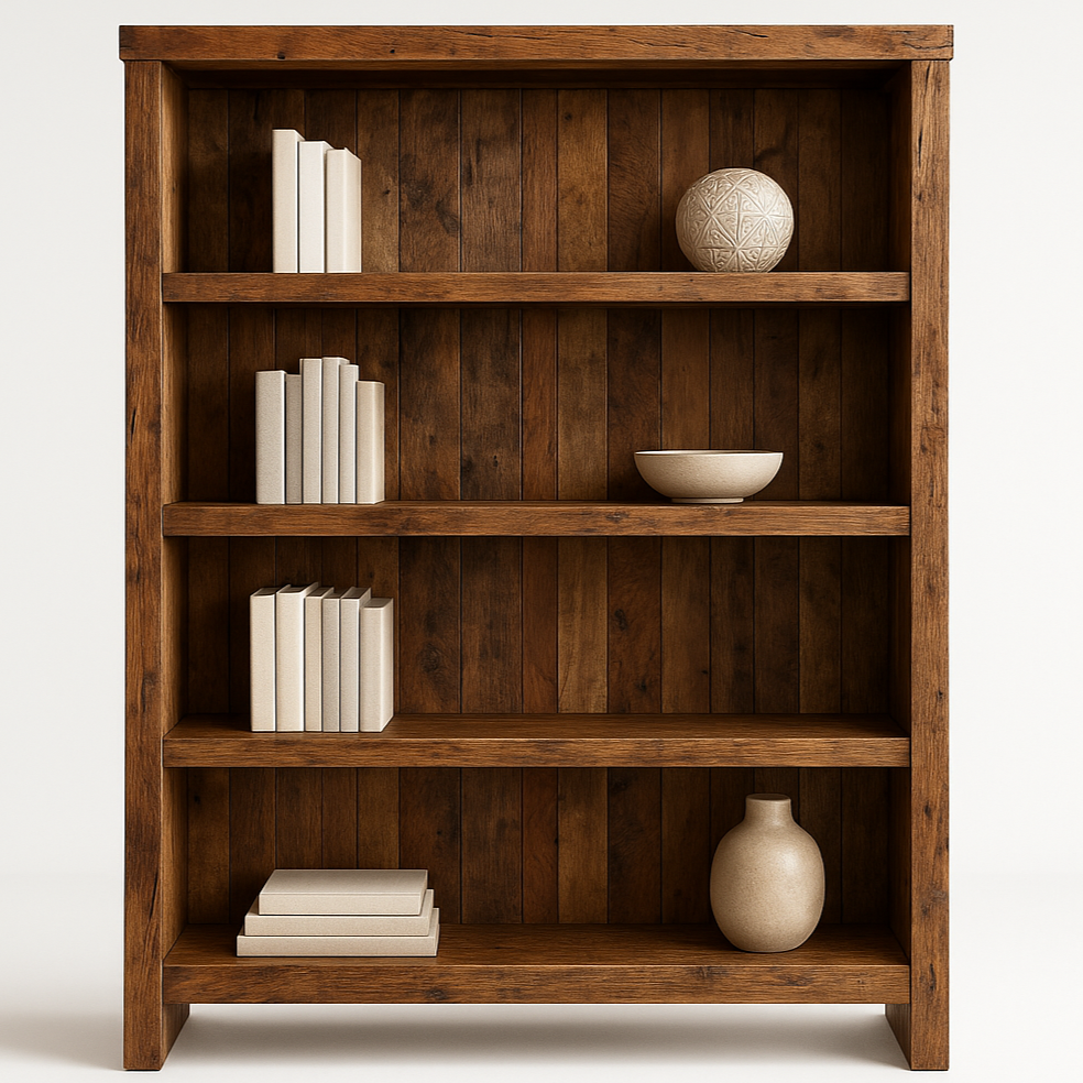 Vega Reclaimed Bookshelf - Front View