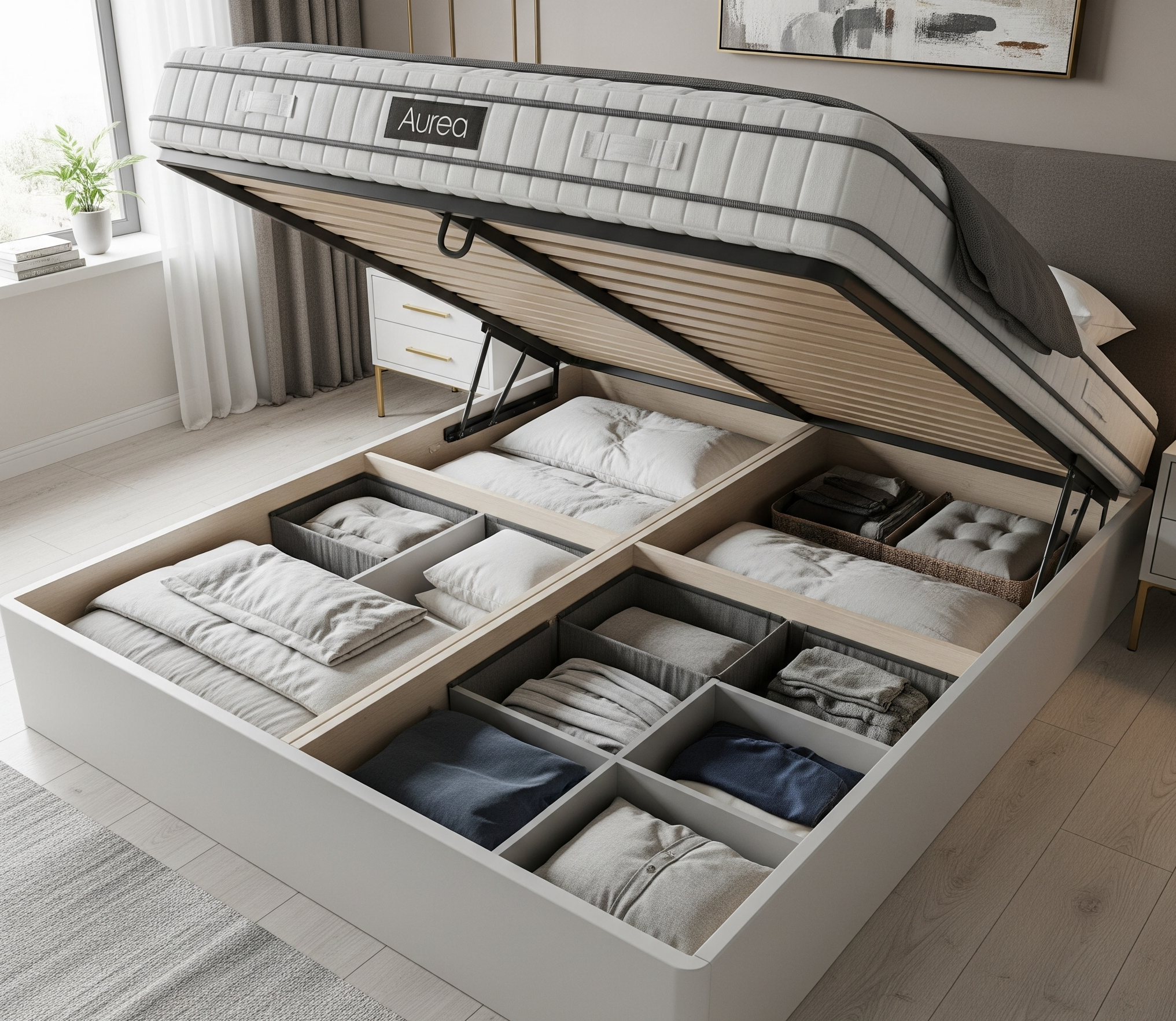 Aurea Hydraulic Storage Bed