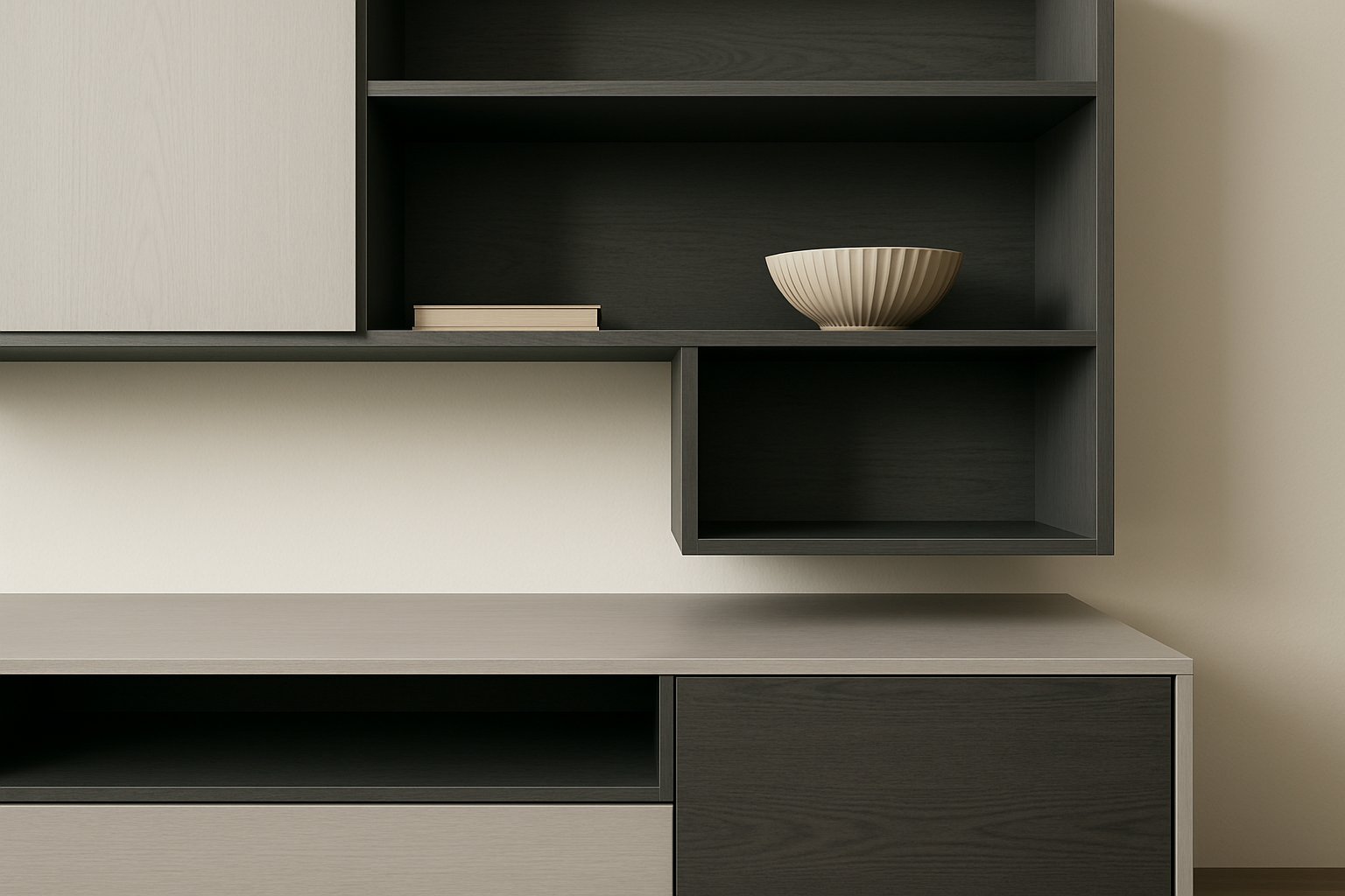 Luna Floating Console TV Unit- Detail Shot