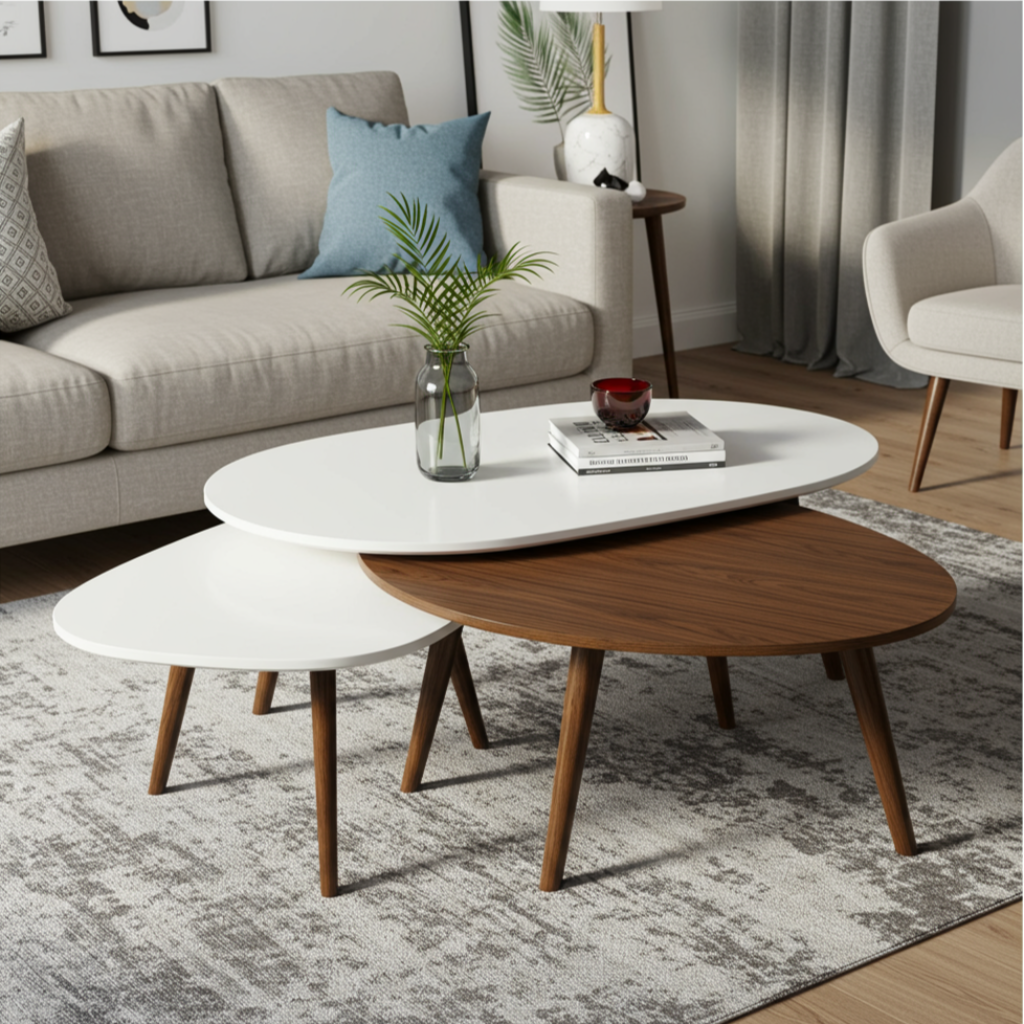 Sage Nesting Coffee Tables 