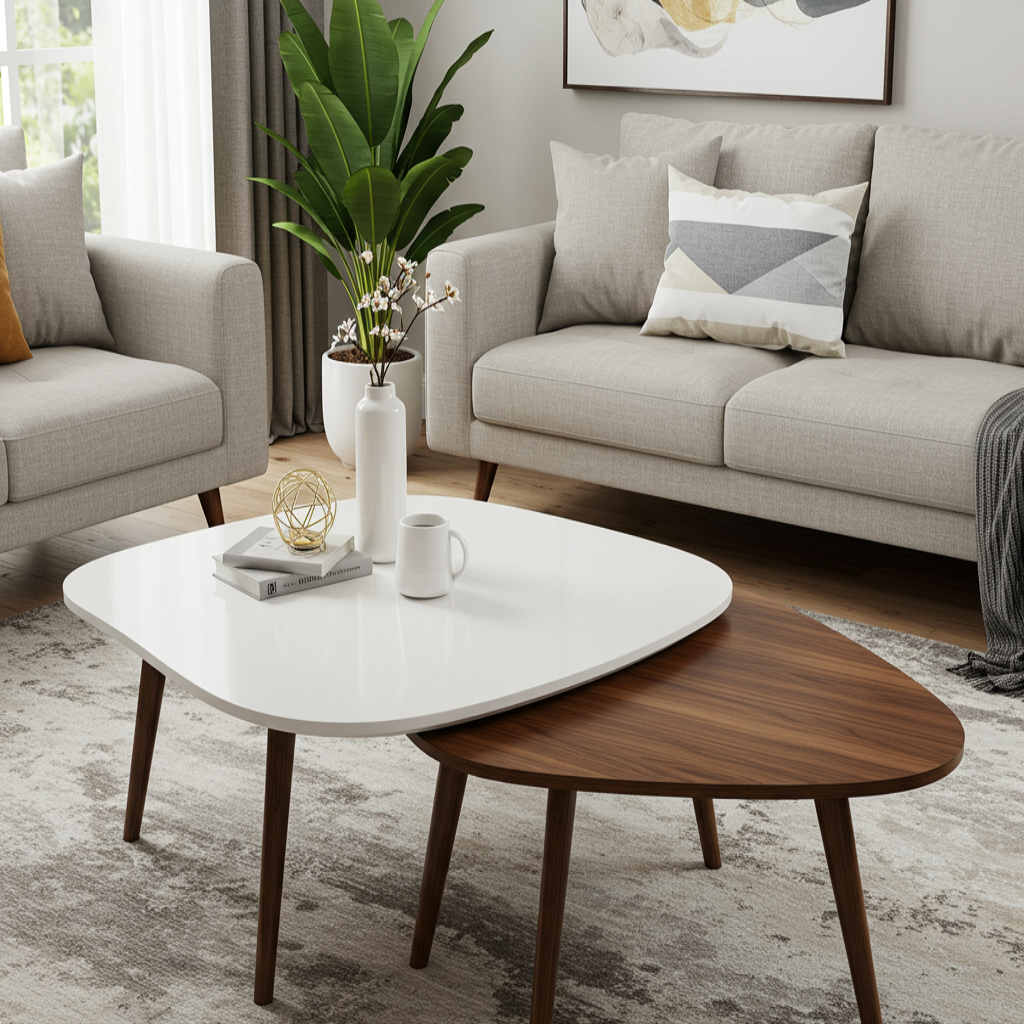 Sage Nesting Coffee Tables 