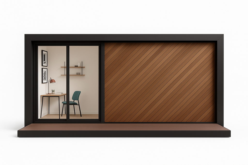 Atelier Noble Outdoor Office - Front View