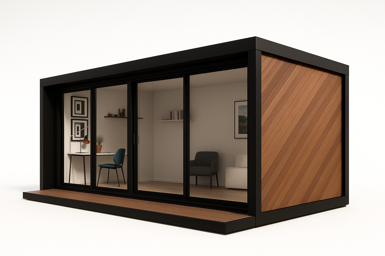 Atelier Noble Outdoor Office - Perspective View