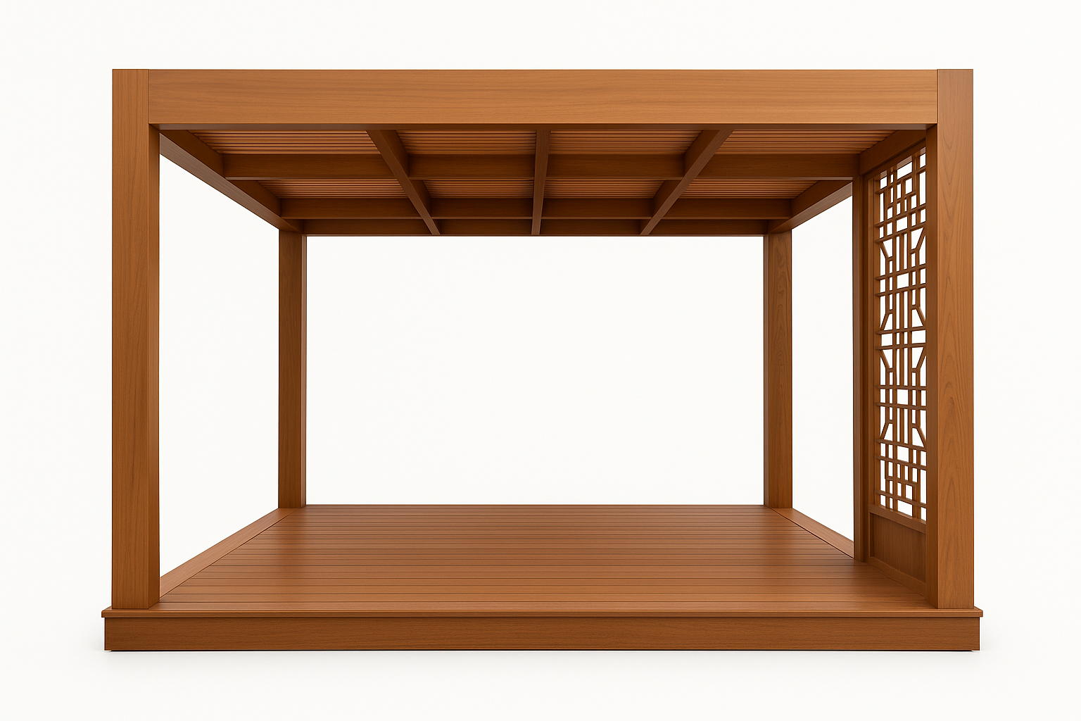 Atelier Sage Timeless Custom Pergola - Front View