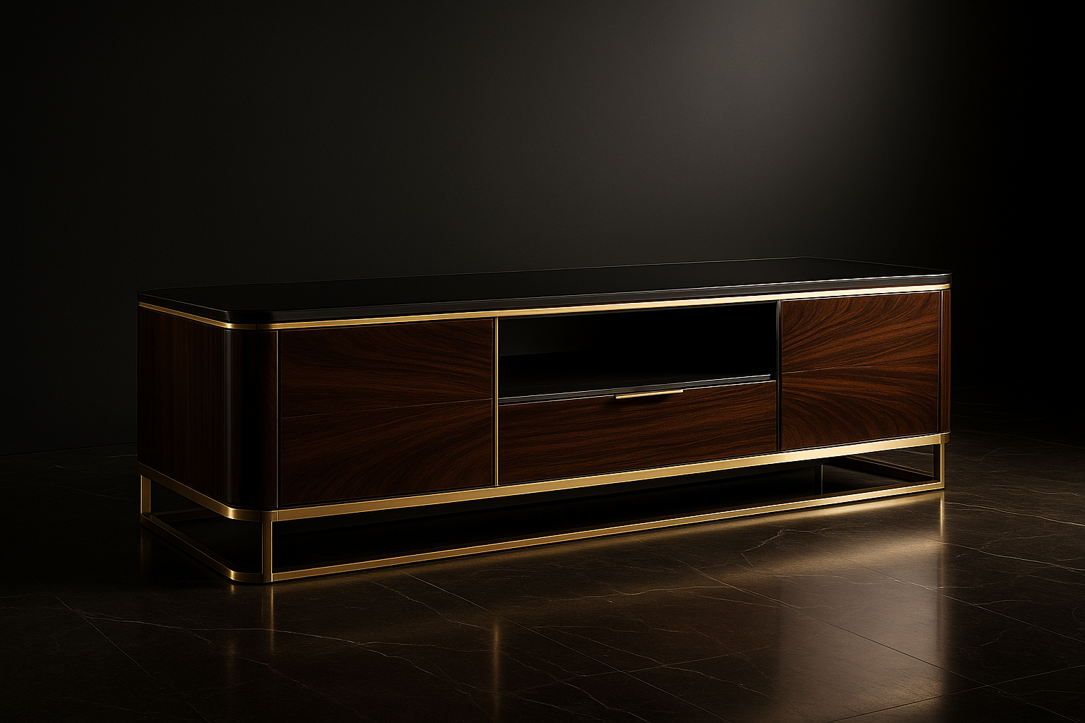 Aurea Media Unit Console - Luxury Statement Piece
