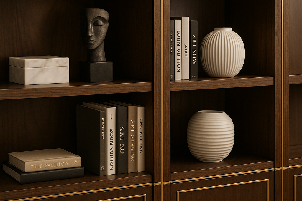 Aurea Wall Unit Bookcase - Premium Materials Detail