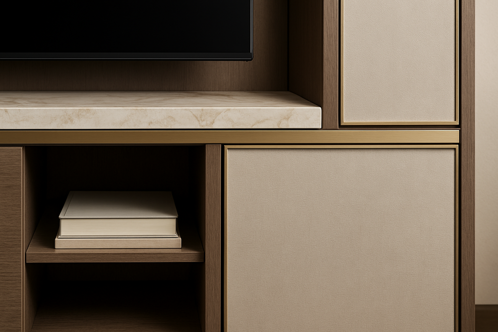 Céleste Designer Wall Unit - Refined Craftsmanship Detail