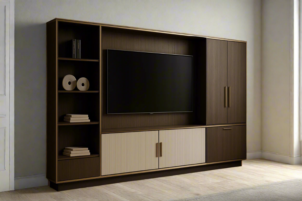 Céleste Designer Wall Unit - Sophisticated Angle