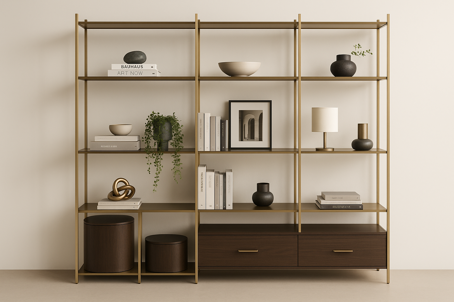 Céleste Modular Shelving System - Customizable Configuration