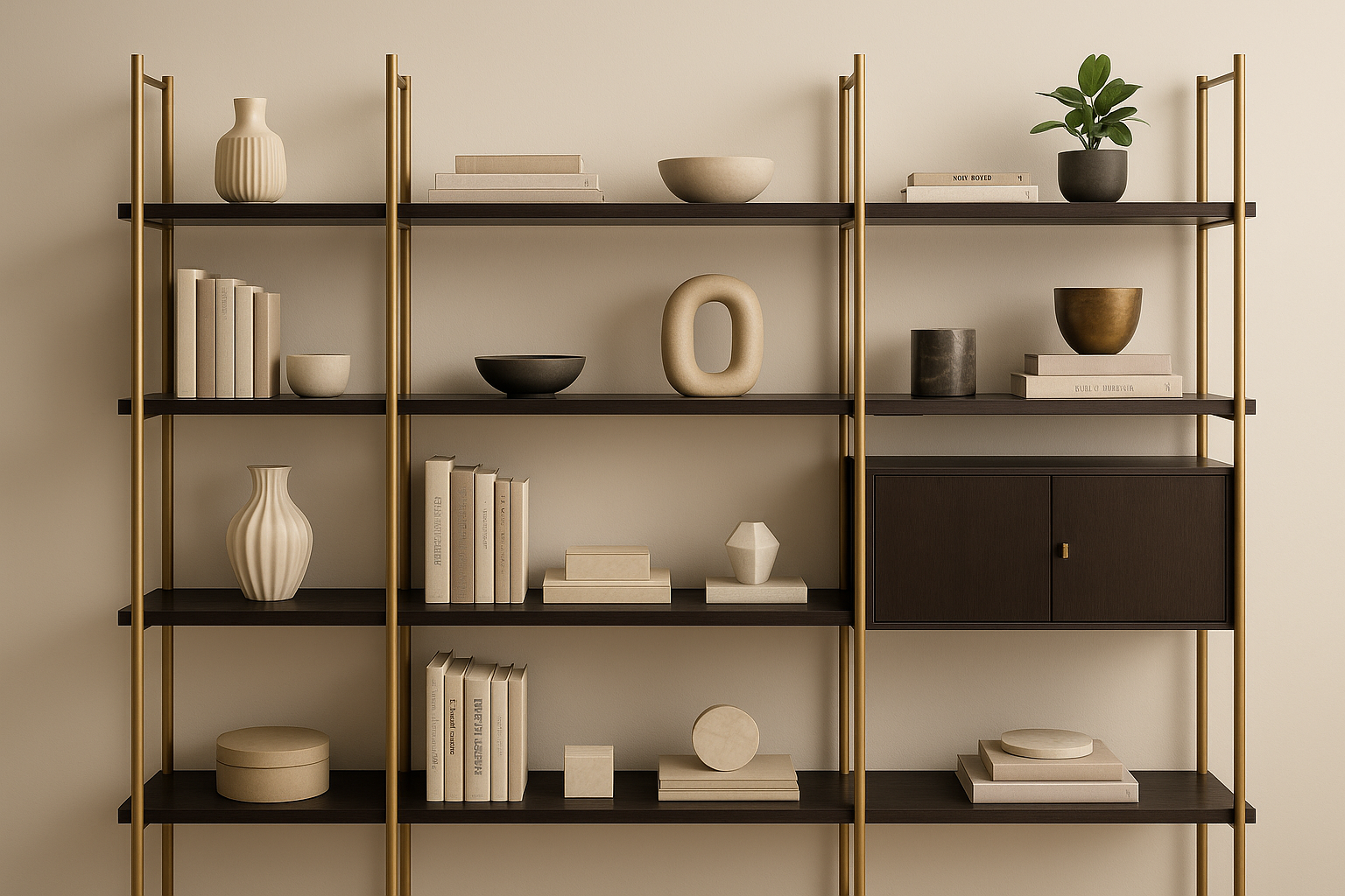 Céleste Modular Shelving System - Luxury Styled Main View