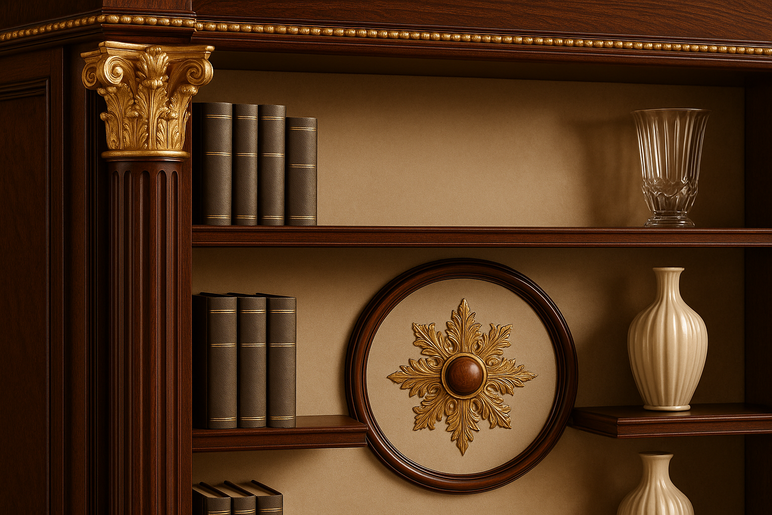 Cœur Précieux Eternal Wisdom Bookcase - Matching Detail Shot