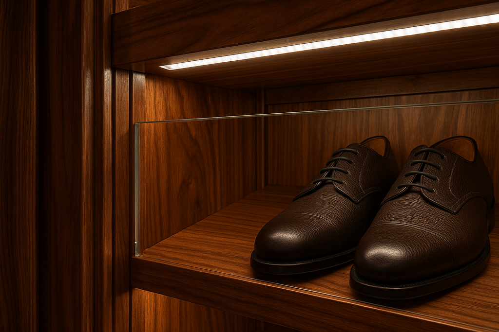 Cœur Précieux Luxury Display Shoe Rack - Detail View