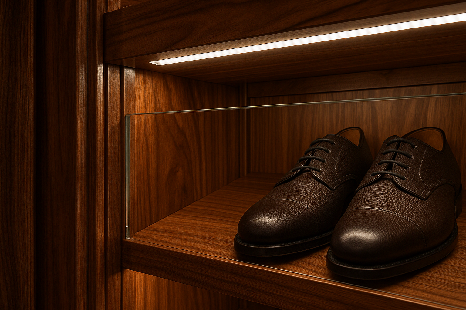 Cœur Précieux Luxury Display Shoe Rack - Detail View