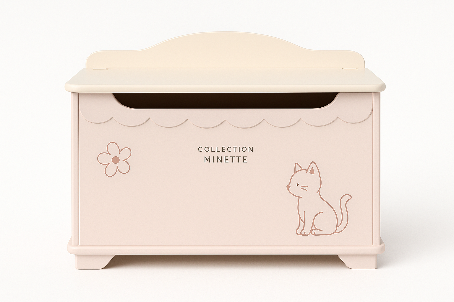 Collection Minette Toy Chest for Kids - Front View