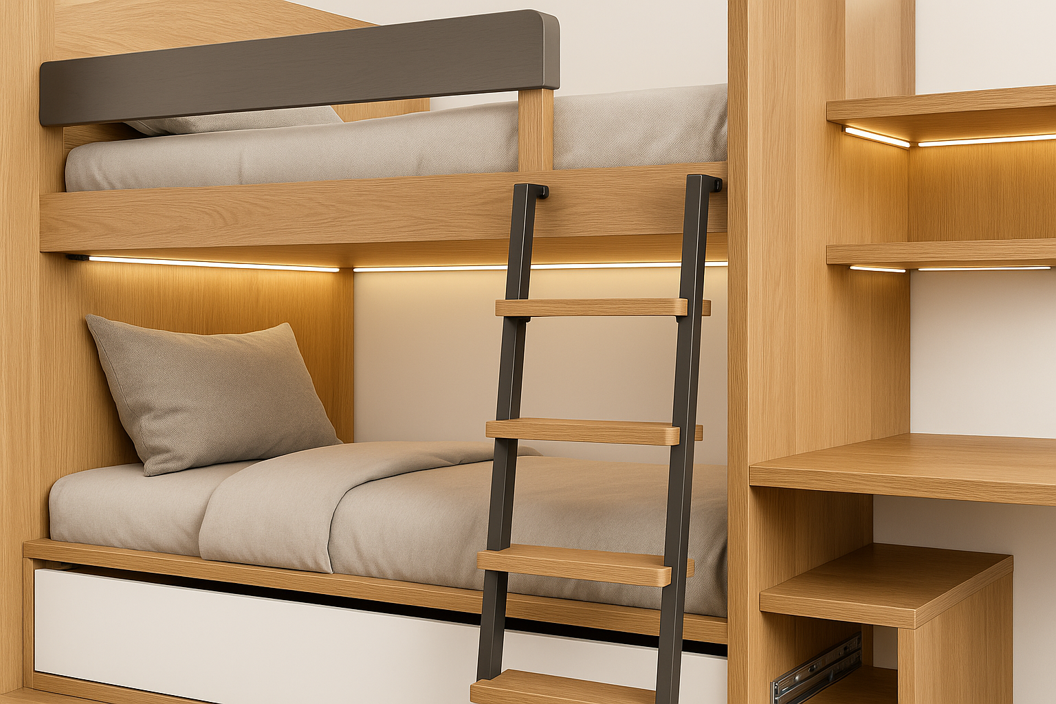Detailed view of Atelier Sage Custom Loft Bed