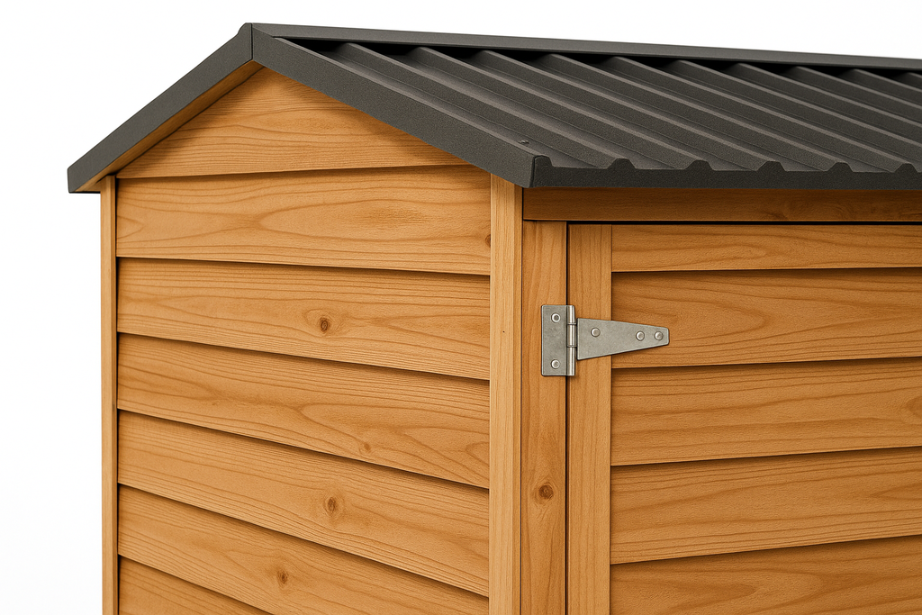 Detailed view of Essential Storage Shed 2x1.5m