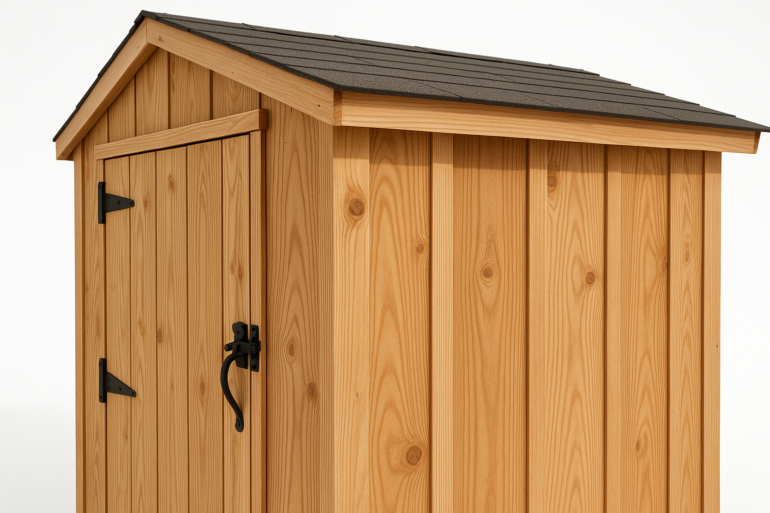 Detailed view of Heritage Pine Storage Shed 2.5x2m