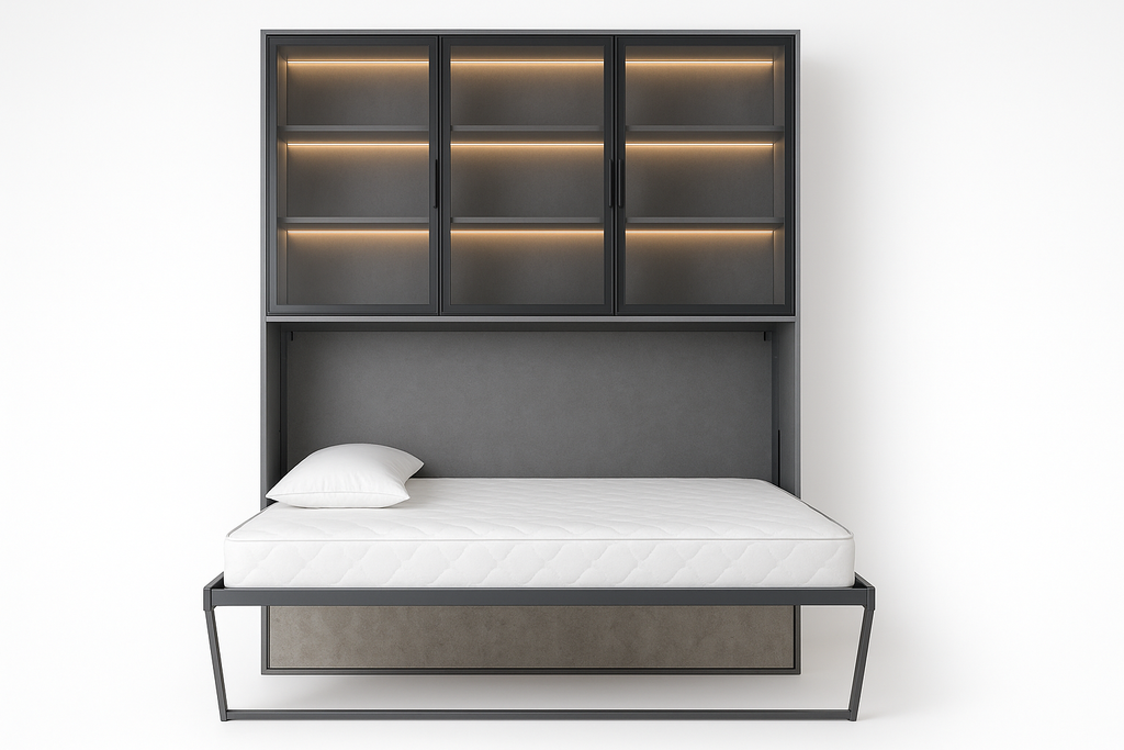 Detailed view of Nova Custom Murphy System with bed open