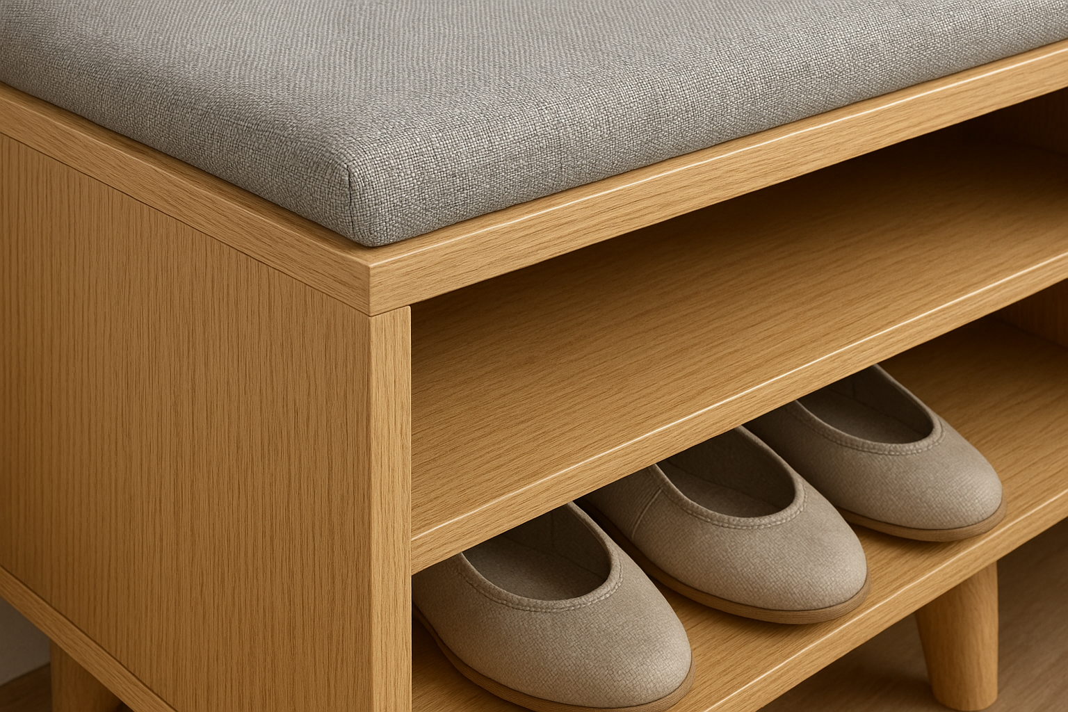 Flamme Dorée Basic 3-Tier Shoe Rack - Detail View