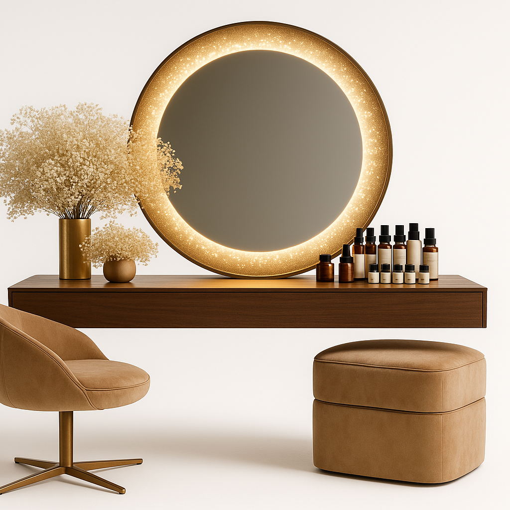 Flamme Dorée Sparkle Vanity - Front View