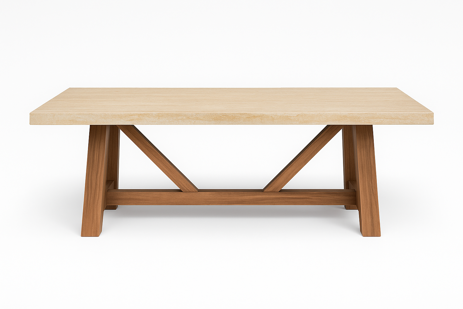 Front view of Atelier Sage Timeless Outdoor Stone Table