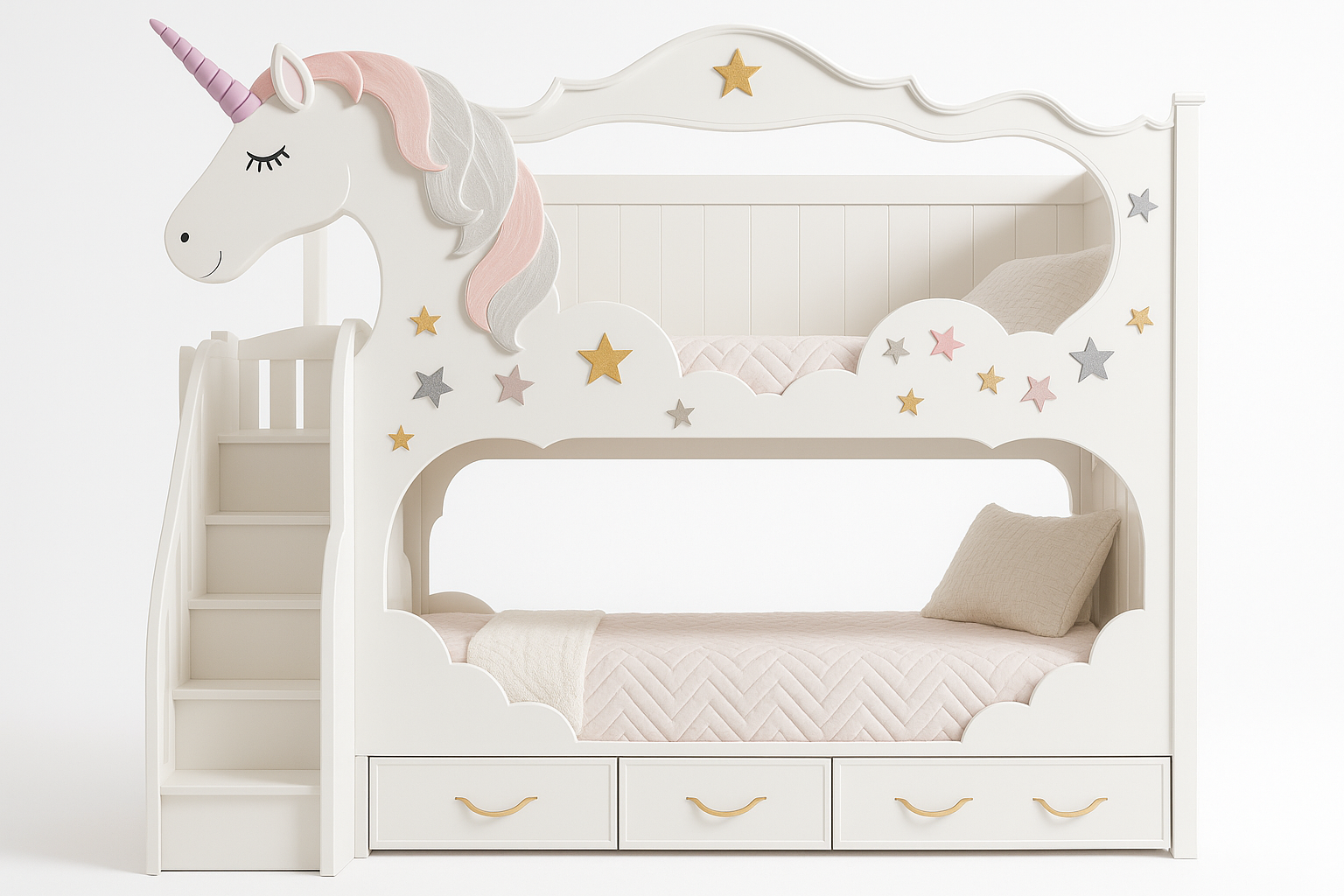 Front view of Fairy Tale Kingdom Bunk