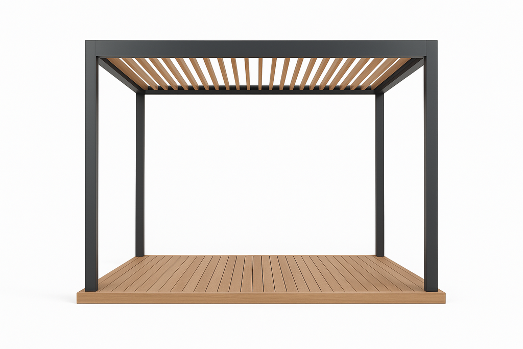 Front view of Maison Courage Bold Standard Pergola
