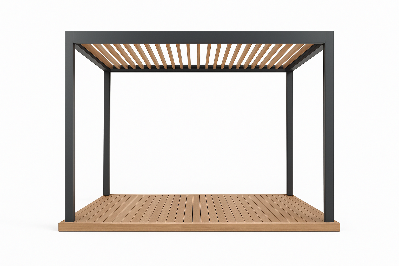 Front view of Maison Courage Bold Standard Pergola