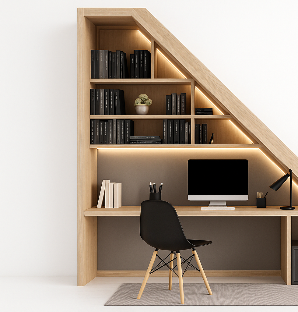 Front view of Maison Sage Multi-purpose Under Stair Unit