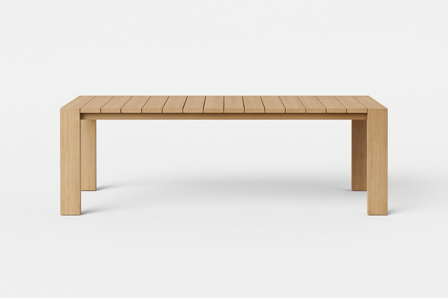 Front view of Nova Minimalist Outdoor Dining Table