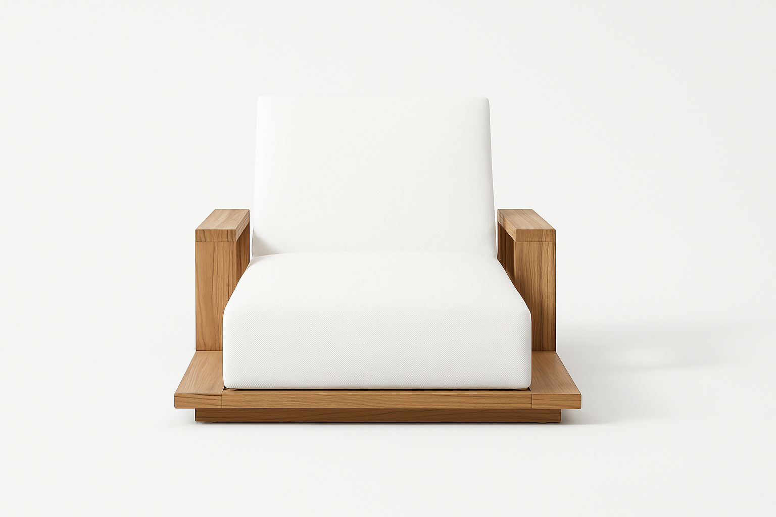 Front view of Perdue Premier Celestial Wicker Lounger