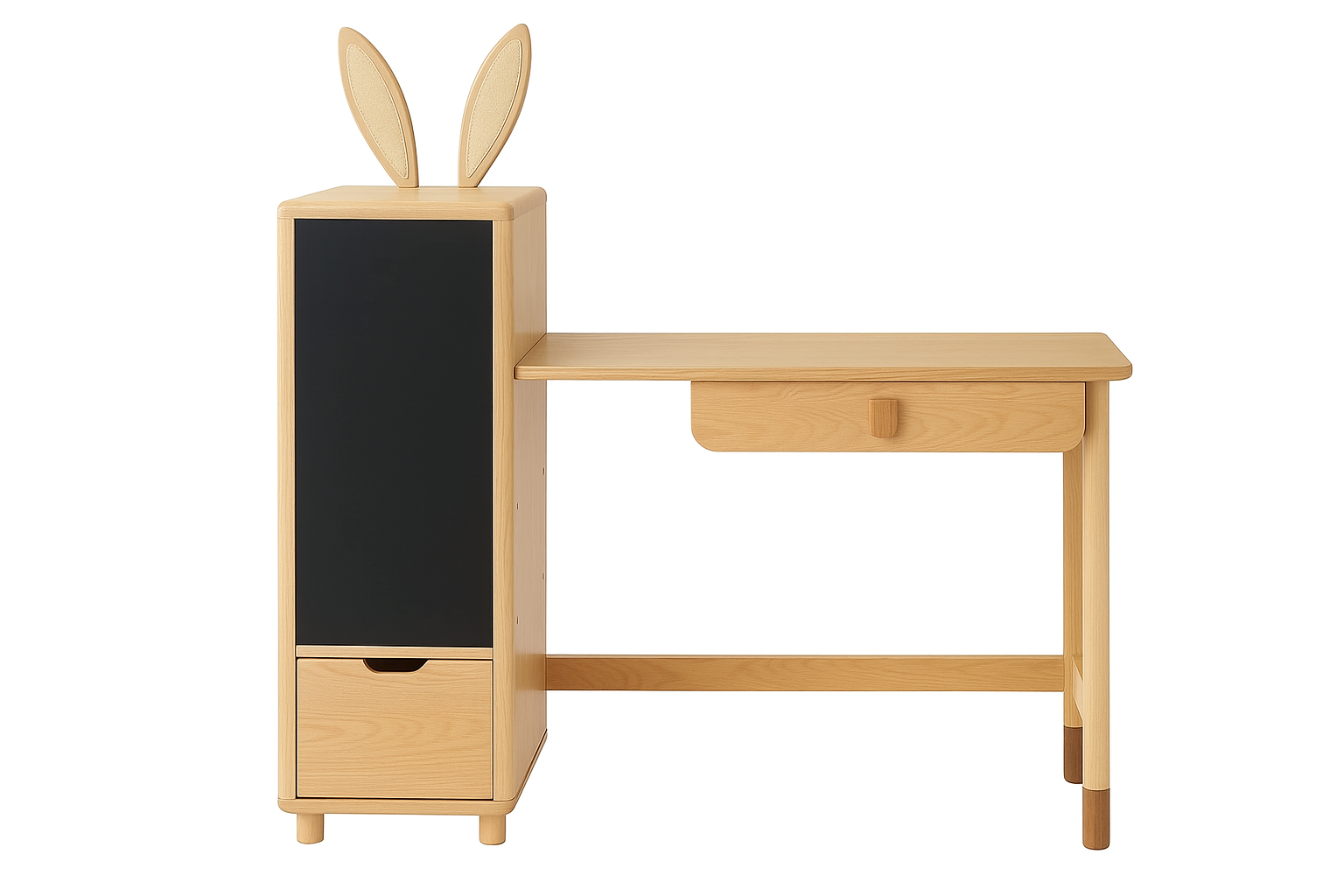 Front view of Petite Licorne Study Desk for Kids