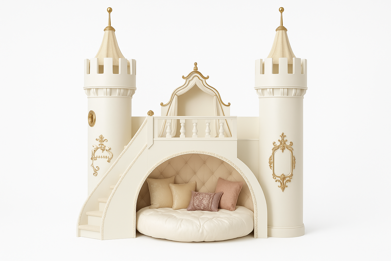 Front view of Royal Adventure Theme Bunk