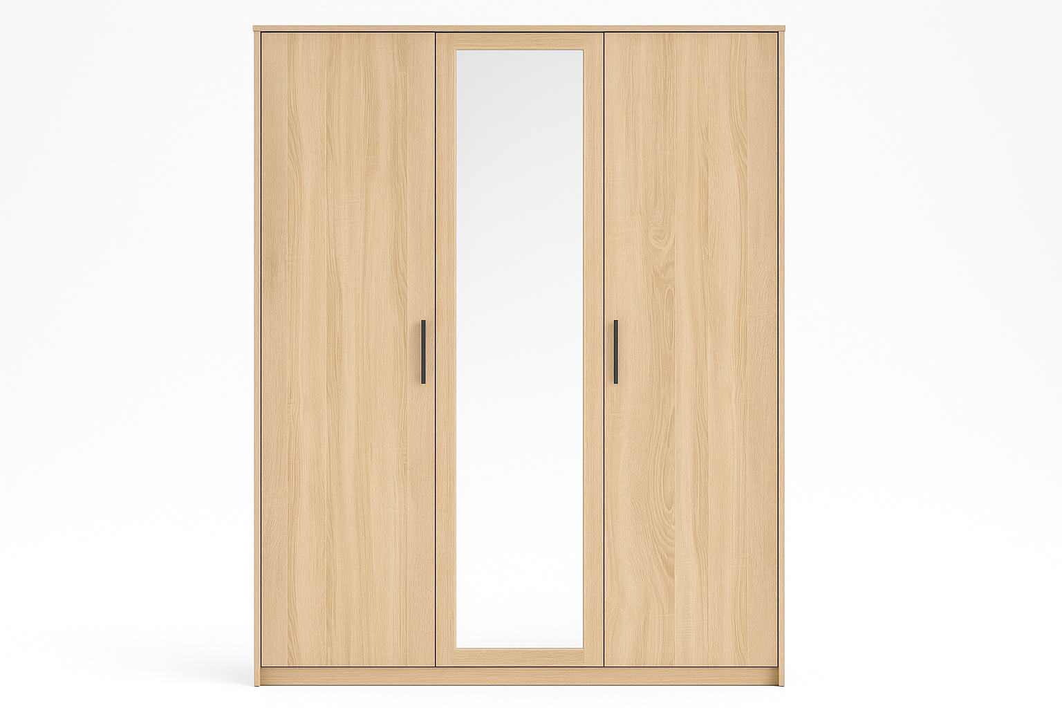 Isla 3-Door Mirrored Wardrobe - Front View