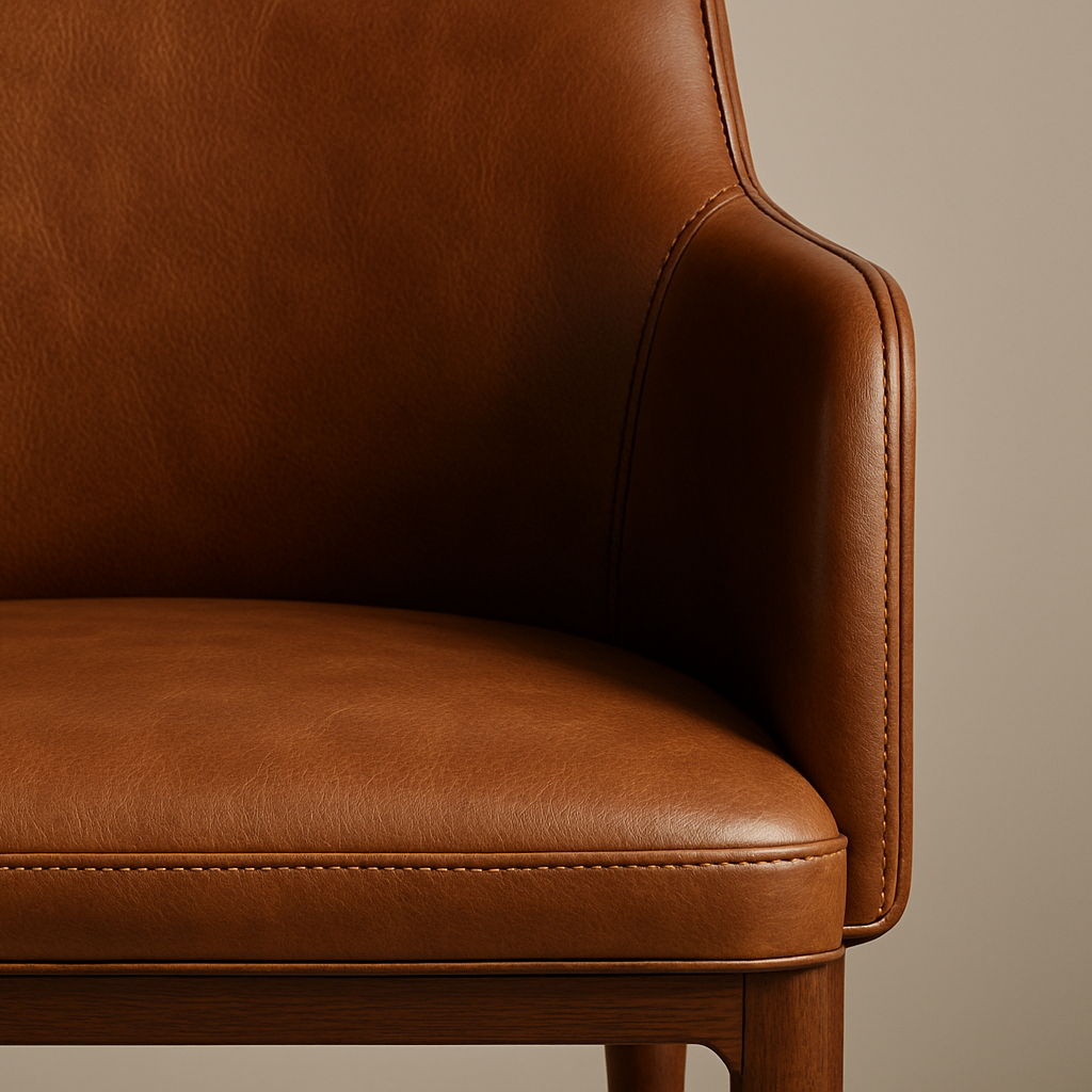 Isla Leather Dining Chair - Leather Detail