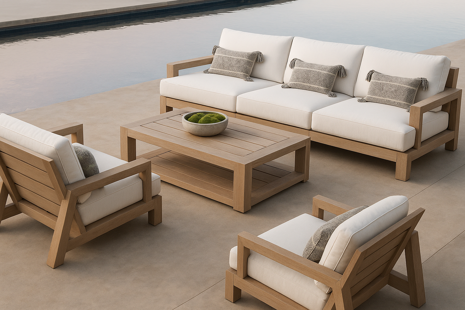 Isla Weather-Resistant Sectional - Lifestyle View