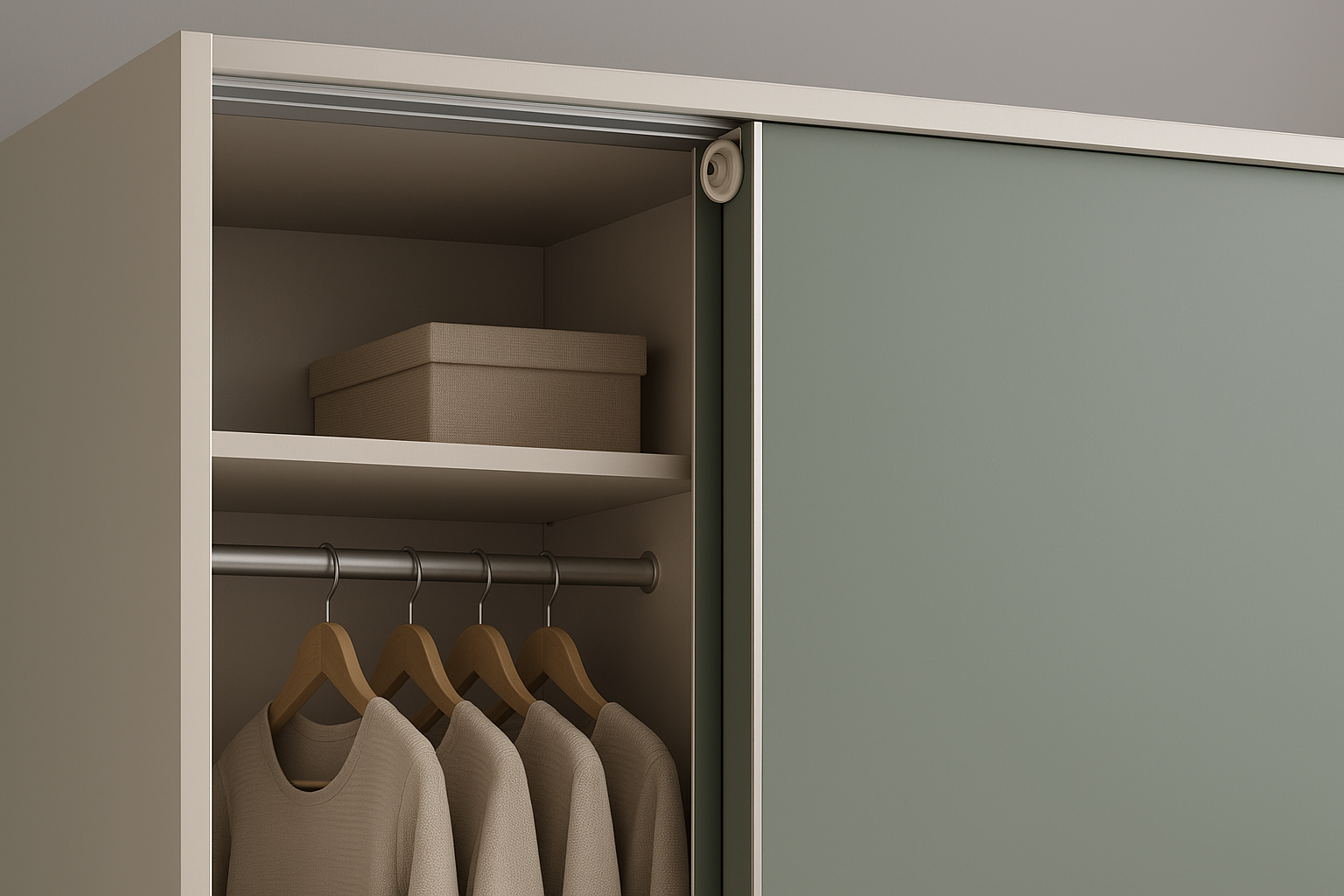 Kaya Sliding Wardrobe - Sliding Mechanism Detail