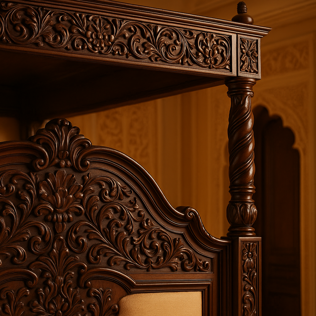 L'Éternelle – Vintage Bedroom Timeless Living - Hand-Carved Baroque Detail