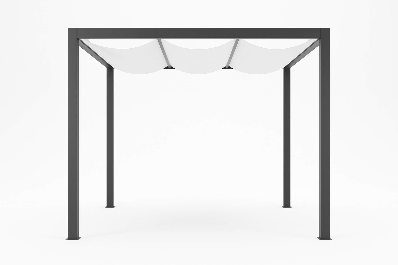 Luna 4x4m Standard Pergola - Front View