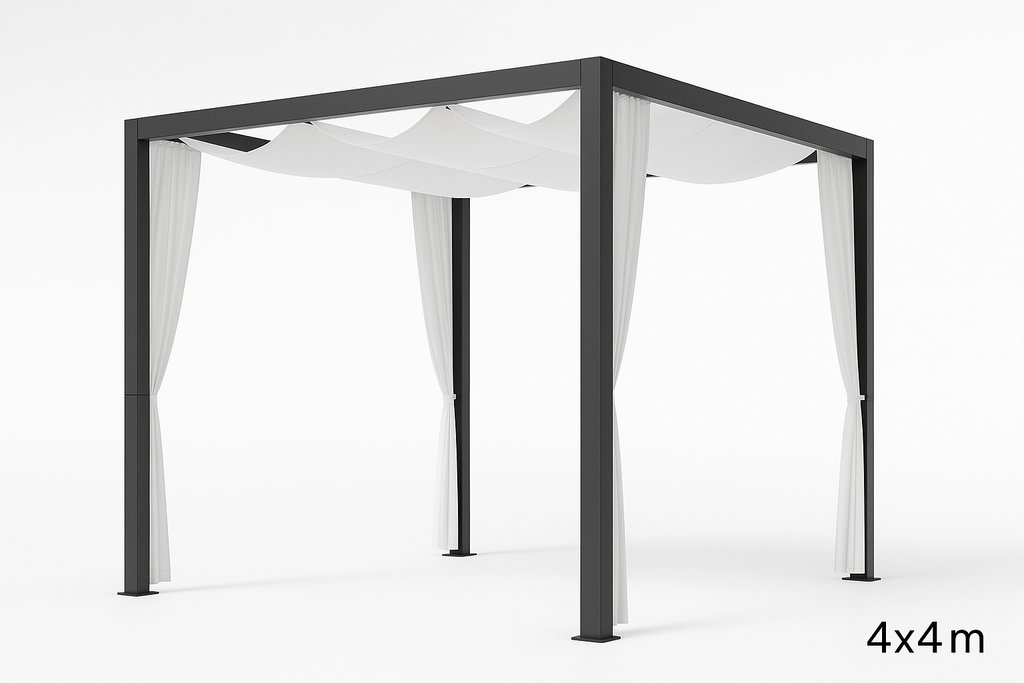 Luna 4x4m Standard Pergola - Perspective View