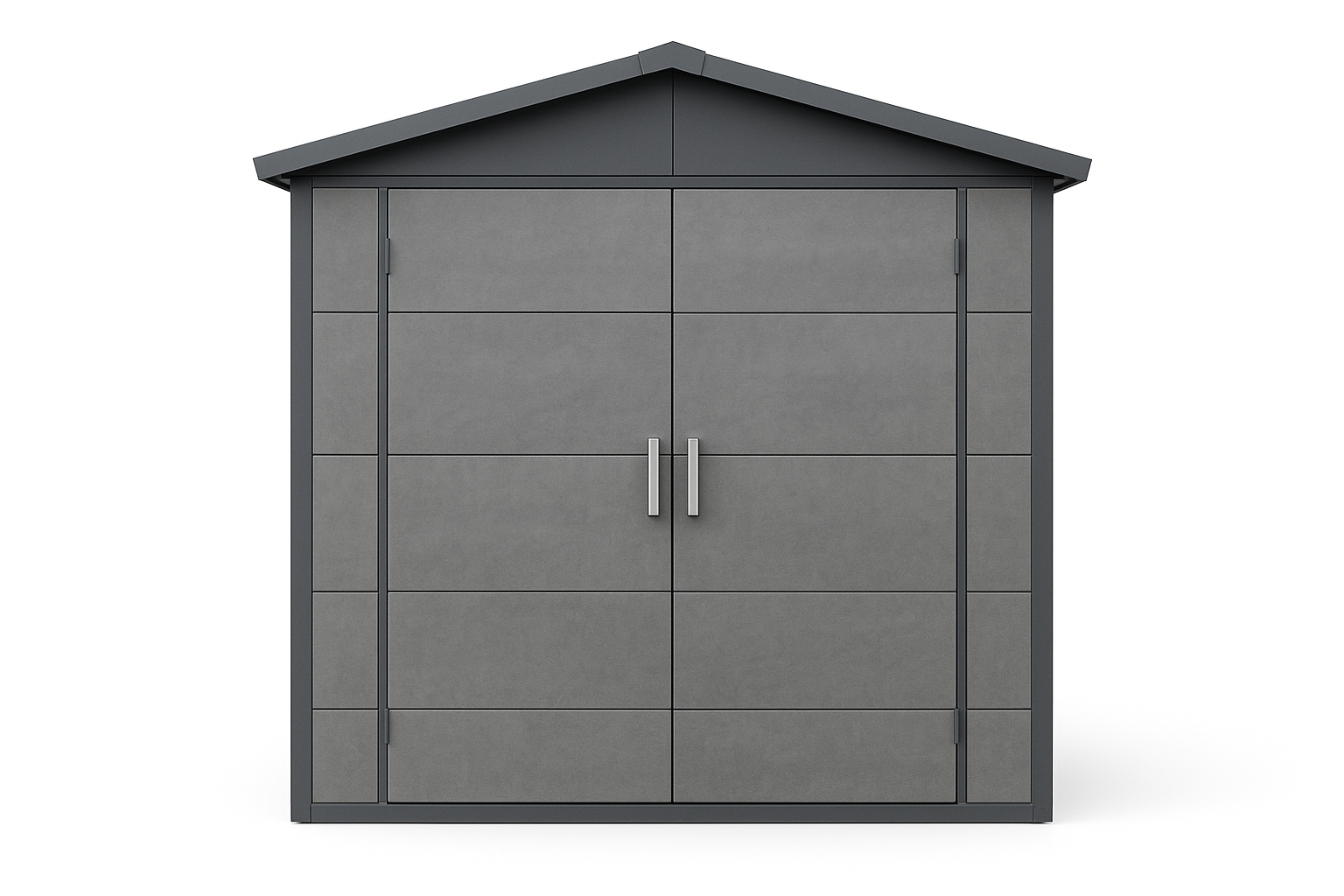 Luna Cement Board Storage Shed 3x2m - Front View